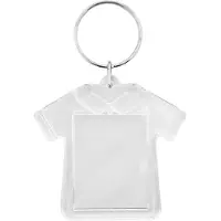 Combicraft Plexiglas sleutelhanger blanco T-shirt 55x52mm - 10 stuks
