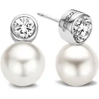 Ti sento Oorstekers van zilver met zirkonia 7590PW