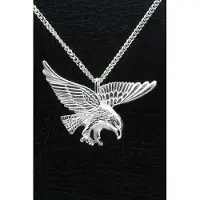 MOOYE ® - Collectie Zilveren Adelaar ketting hanger groot