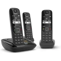 Gigaset Draadloze telefoon AS690A Trio Zwart