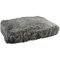 Topmast Fluffy Lounge Serie - Hondenkussen - Antraciet - 97 x 68 x 20 cm - LARGE - Hondenmand - Dierenkussen - Kattenkussen - Kattenmand