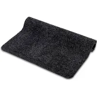 Wicotex Schoonloopmat Wash & Clean 60x80cm Zwart inclusief rand