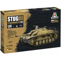 Wittmax Modelbouwpakket Vliegtuigen - 25756 Stug III - Sturmhaubitze 105 - WWII Plastic - 1:56 - Modelbouw