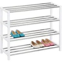 Idimex Schoenenrek DUBLIN met 4 planken – Wit