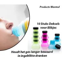 InnovaGoods 10 Stuks Deksels voor Blikjes