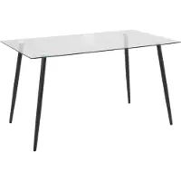 DOMUS Danny-Eettafel - Glas Transparant