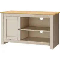 DOMUS Emerald|TV-meubel met 1 deur in eikenlook en crème