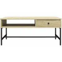 DOMUS Tamlin-Accenttafel - 1-Lade - Natuur MDF