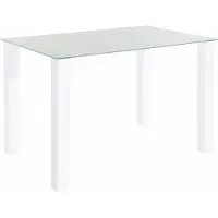 DOMUS Norma-Eettafel - Glas/Wit