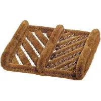 Benson Schoenen borstelmat/schoenenveger - kokosvezels - 30 x 35 cm - Voetenveger