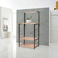 Woltu Zware Magnetron Kast - Keukenkast - Keuken Kast - Magnetron - Kast - Kastje - Kasten - Opbergrek - Opberg Rek - Opbergkast - Opberg Kast - Opbergkasten - Keuken Organizer - Organizer - Organizers