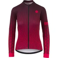 Agu Art Deco Fietsshirt Lange Mouwen Trend Dames - Rood - S