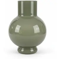 Hakbijl Glass Bloemenvaas Deborah - Donker Groen - glas - D31 x H39 cm