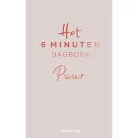 Unieboek spectrum Het 6 minuten dagboek PUUR - beige