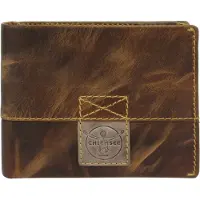 Chiemsee Leer portemonnee Kuba Leather Wallet Cognac bruine