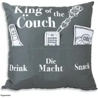 Hergo Sofahelden Sofakissen 43 x 43 cm King of the Couch