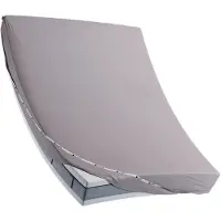 Cloudpillo Matras Hoeslaken - Katoensatijn 180x220 cm - Stone Grey - Elastiek Rondom - Antibacterieel Afgewerkt - Blijft Strak Liggen