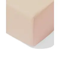 HEMA Hoeslaken 80x200cm Zacht Katoen Beige (beige)