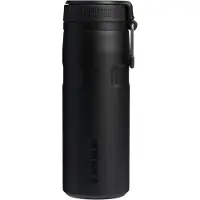 Stanley Twist Flip 2.0 Waterfles met draaidop met springveer 0.47L - 10 Uur Koud - 2 Dagen Koud Met IJs - Roestvrijstalen Drinkfles - BPA Vrij - Lekvrij - Vaatwasserbestendig - Black