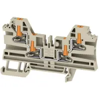 Weidmuller 2847460000 Doorgangsklem Push-In-klem, Steekaansluiting Donkerbeige 50 stuk(s)