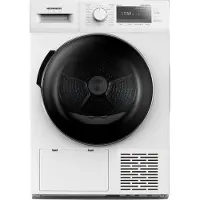 HEISSNER HHPD-M8G3A++ Wasdroger - Warmtepompdroger 8 Kg – 14 Droogprogramma’s – LED Display – Anti-Kreuk – Uitgestelde Start – Kinderslot – Wit – 5 Jaar Garantie