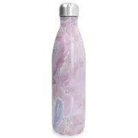 Swell Stainless Steel Reusable Water Bottle, 750ml, Geode Rose, Drievoudig geïsoleerde en lekvrije drinkfles voor warme en koude dranken tot 48 uur koud/24 uur heet