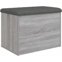 vidaXL Opbergbankje 62x42x45 cm bewerkt hout grijs sonoma eikenkleurig