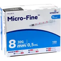 Embecta Micro-Fine Insulinespuiten U-40 0,5ML 8MM 30G (100 stuks)