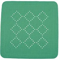 Spirella Antislip Badmat Alaska - Groen - 55x55cm