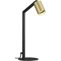 Fantasia 4014527 Tafellamp Taboo 1L GU10 (Excl.) Zwart/Geborsteld Goud