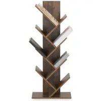 Idimex Vrijstaande boekenkast JULES met 7 planken – bruin