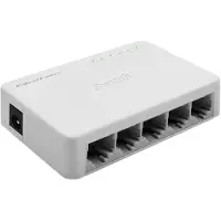 Qoltec netwerkswitch, 5x RJ45 poorten, 1000 Mbps LAN