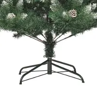 vidaXL Kunstkerstboom Groen 150 cm PVC en Plastic en Staal