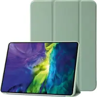 Mobigear Tablethoes geschikt voor Apple iPad 10 (2022) Hoes | Tri-Fold Gel Bookcase - Groen