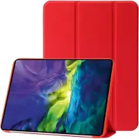 Mobigear Tablethoes geschikt voor Apple iPad 10 (2022) Hoes | Tri-Fold Gel Bookcase - Rood