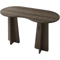 CALICOSY Kantoor met organisch gevormd blad l120 cm como