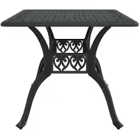 vidaXL Tuintafel 150x90x72 cm gietaluminium zwart