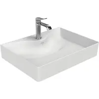 Creavit Ruby RB064 Wastafel – Opbouw – Keramiek – 60,5x11x45,5 cm – Glanzend Wit