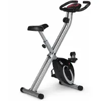 Ultrasport F-Bike Opvouwbare Hometrainer – 8 Weerstandsniveaus – LCD-Display – Hartslagmeting – Zwart/Zilver
