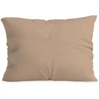 Zelesta Pure Duo Katoen Kussensloop set van 2 - Rozebruin 80x80cm