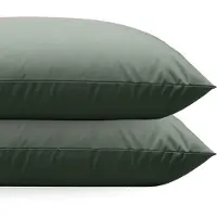 Zelesta Comfort uni diamond Kussenslopen Set van 2 - Groen 80x80cm