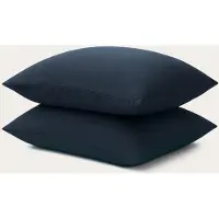 HappyBed Kussenslopen Dark blue 40x80 cm - Kussensloop set 2 stuks - 100% Microvezel - Ultieme slaapcomfort