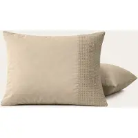 Zydante 2-PACK Kussenslopen Waffle - Taupe Title