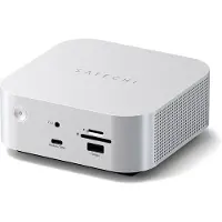 Satechi Thunderbolt 5 cubedock SSD docking station – Ondersteunt M.2 NVMe SSD tot 8TB – Displayconfiguraties tot 8K@144Hz – Uitgerust met 2,5G Ethernet-poort - Grijs