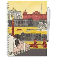 MOYU Uitwisbaar Notitieboek A5 - Berlijn Editie - Hardcover - Multifunctionele pagina’s - Inclusief uitwisbare pen, penhouder en wisdoekje