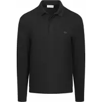 Lacoste Longsleeve Poloshirt Piqué Zwart