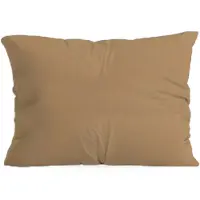 Zelesta Pure Uni Katoen Kussensloop Set van 2 - Cacaobruin 80x80cm