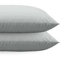 Zelesta Comfort uni diamond Kussenslopen Set van 2 - Grijs-blauw 80x80cm