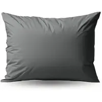 Zelesta Deluxe Percale Katoen Kussensloop Set Van 2 - Antraciet 80x80cm