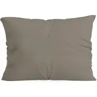 Zelesta Pure Uni kussenslopen Katoen set van 2 - Antraciet Grijs - 60x70cm
